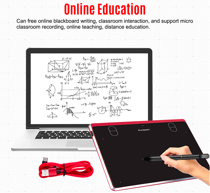 Acepen Tablette Graphique Stylet Passif 6x4 Pouces