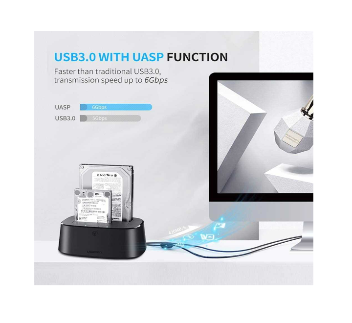UGREEN  USB 3.0 to SATA Dual-Bay Hard Drive Docking Station EU