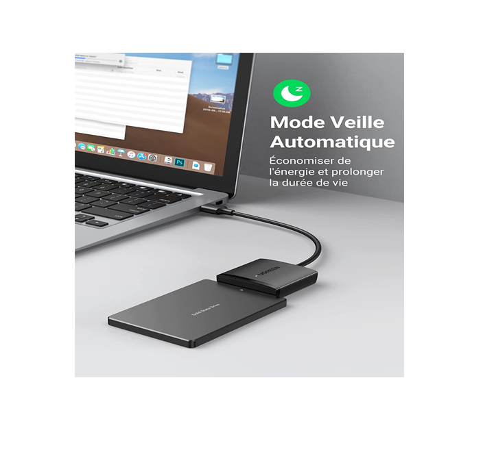  UGREEN  Adaptateur USB SATA III Câble SATA USB Disque Dur pour 2,5 3,5 Pouces HDD SSD