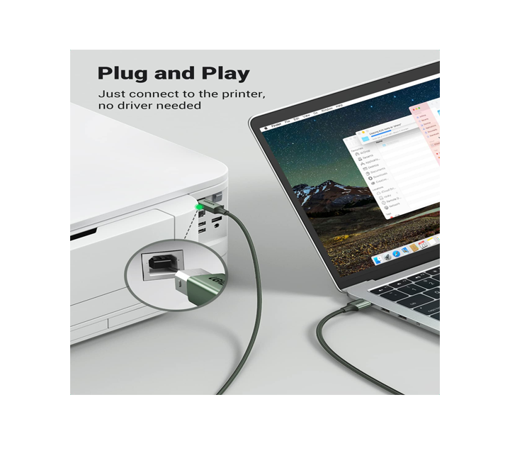 UGREEN Cable imprimante USB 2.0 to BM 1,5M