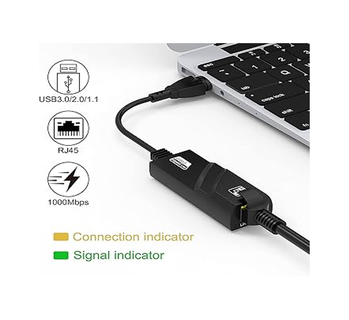 Adaptateur USB RJ45 USB 3.0 to Gigabit Ethernet