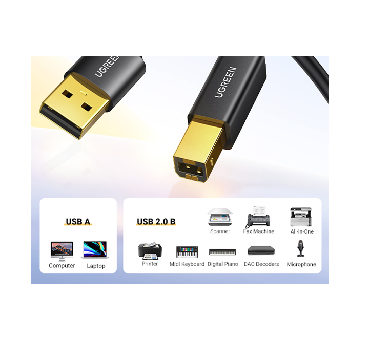 UGREEN Cable imprimante USB 2.0 to BM 5M