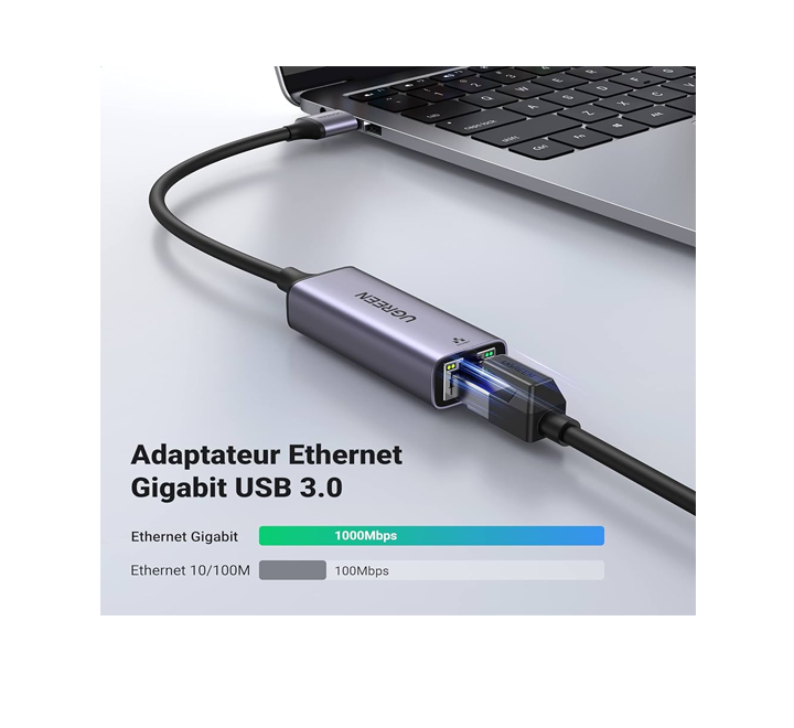 UGREEN Adaptateur USB-C vers RJ45 1000Mbps