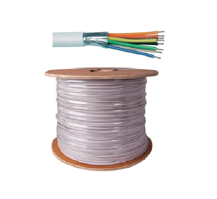 Cable Alarme Souple Blanc 6x0.22