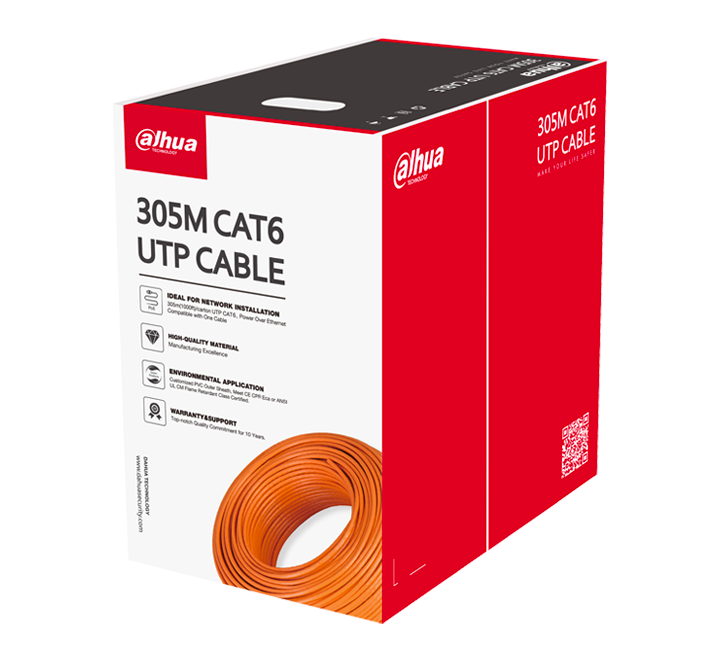 DAHUA Cable Réseau Informatique UTP CAT 6 - 305m