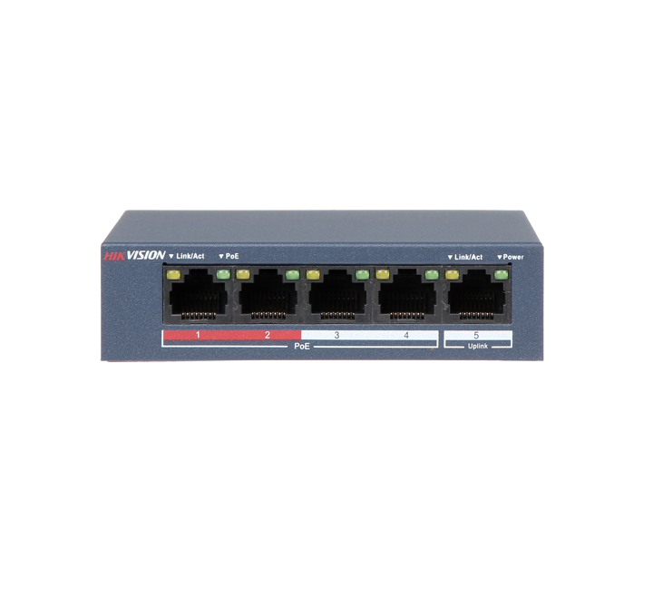 [DS-3E0105P-E-M-B] HIKVISION 5 Ports switch 10/100 POE
