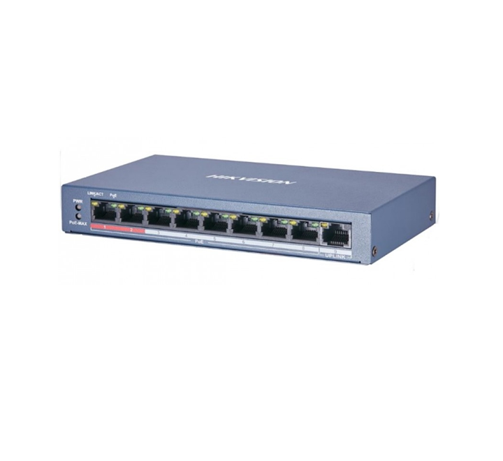 [DS-3E0109P-E-M-B] HIKVISION 8 Ports switch 10/100 POE