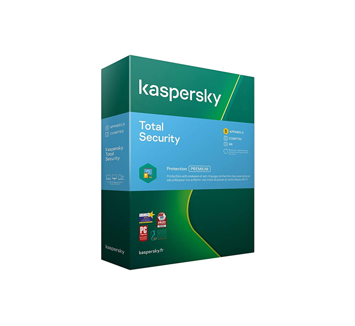 Kaspersky Total Security  (5 Postes - 1 An)