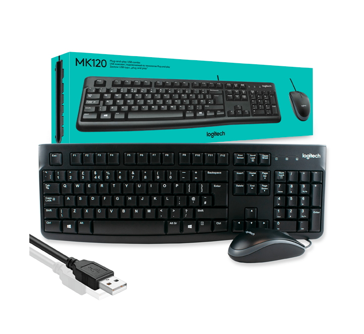 [920-002539] LOGITECH Kit Clavier/Souris Filaire MK120 - Fr