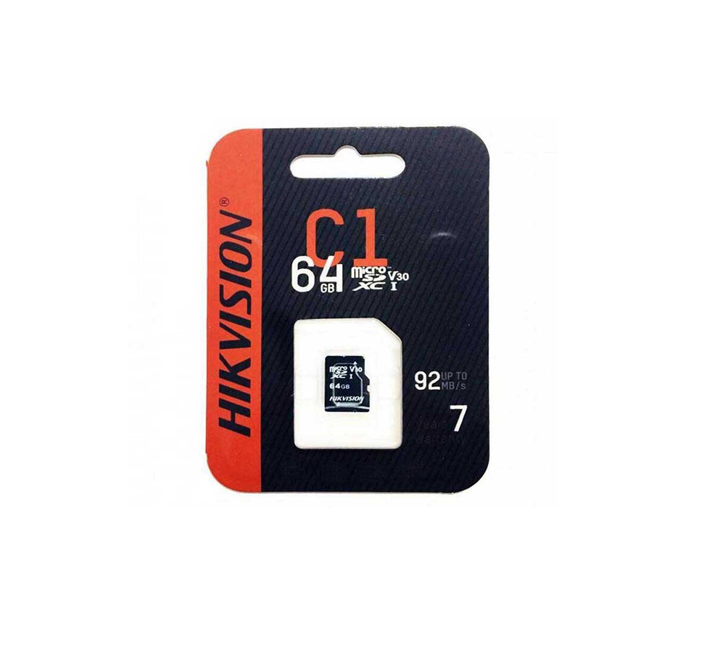 [HS-TF-C1/64G]  HIKVISION Micro SDXC 64G Classe10 &UHS-I TLC
