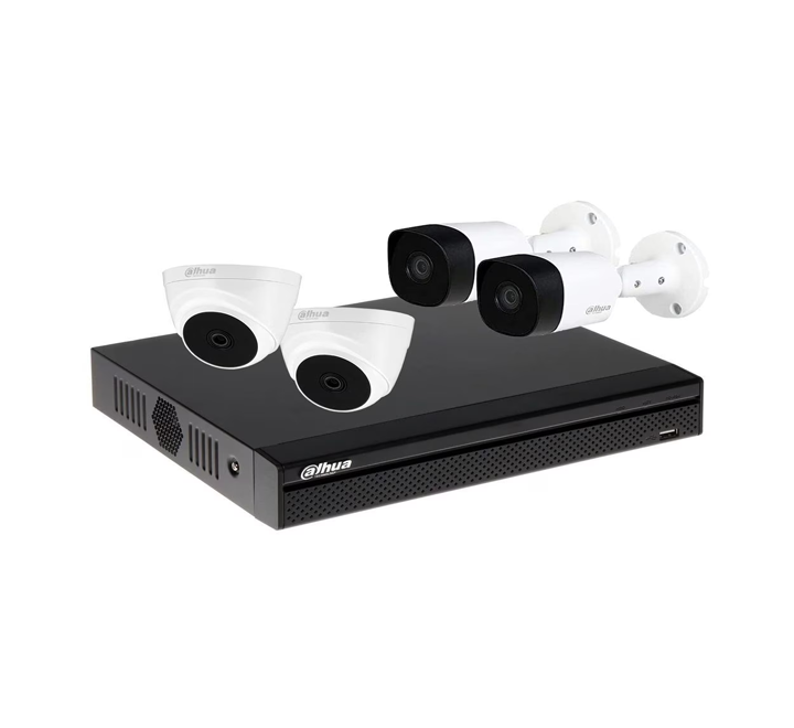 Pack Dahua X4 (4 Caméras 2Mp + DVR 4 Channels 2Mp)