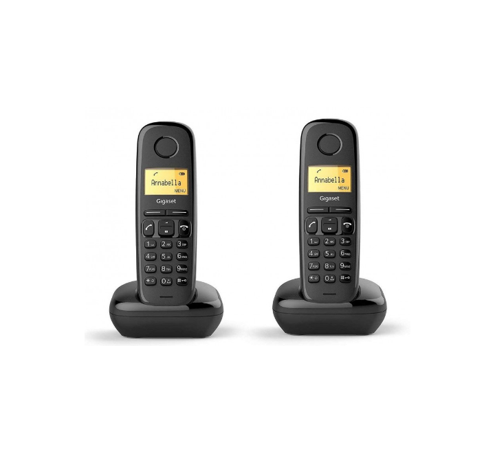 [A170DUO] GIGASET Téléphone Sans Fil A170 Duo Noir
