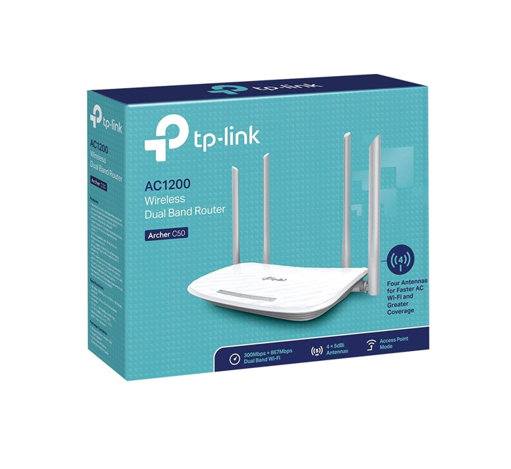 [ARCHER C50] TP-LINK Router AC1200 Dual Band Wireless 3003 Mbps