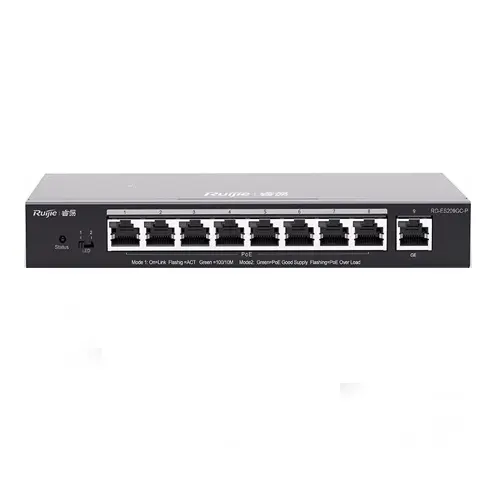 [RG-ES209GC-P] RUIJIE 9-PORT GIGABIT SMART POE SWITCH,9