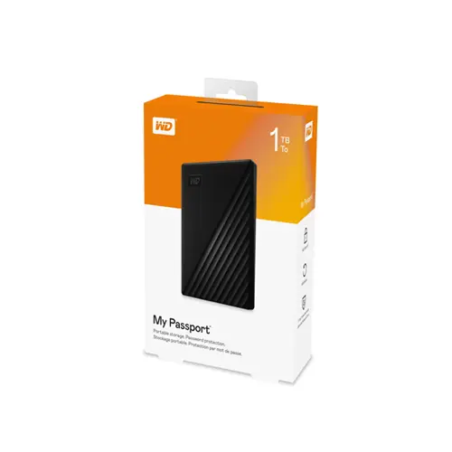 WESTERN DIGITAL Disque Dur Portable My Passport 2TB Noir HDD
