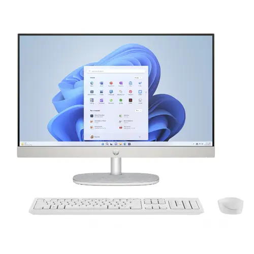 [845P5EA] HP AIO 24 i5-1335U 23.8"FHD 8Go 512Go SSD W11H Touch Shell White 12M